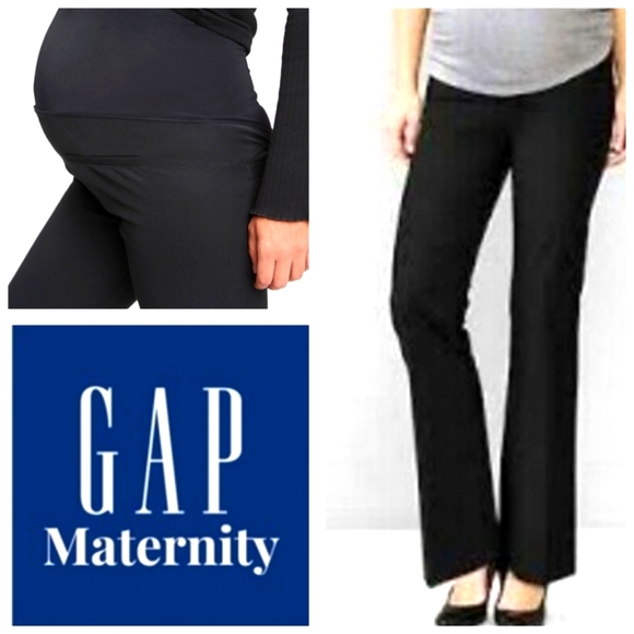GAP Pants - Gap Maternity Full Panel Black Modern Boot Pants
